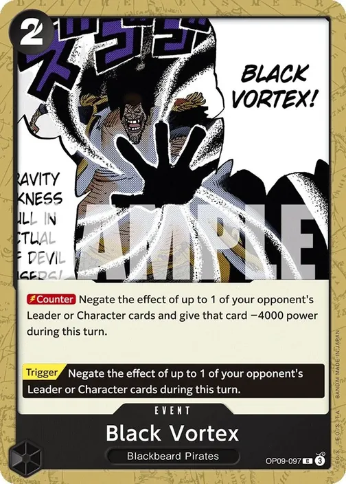 Carte One Piece anglaise OP09-097 Black Vortex