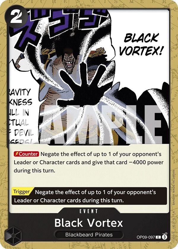 Carte One Piece anglaise Black Vortex OP09-097 C