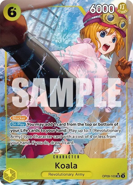 Carte One Piece anglaise OP09-103 Koala (version 2)