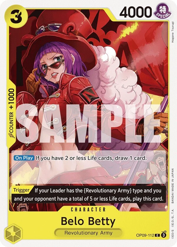 Carte One Piece anglaise Belo Betty OP09-112 C