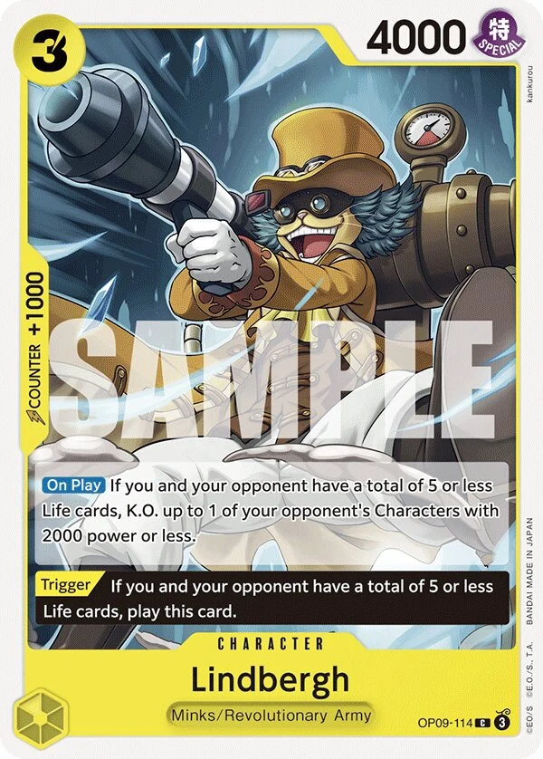 Carte One Piece anglaise Lindbergh OP09-114 C