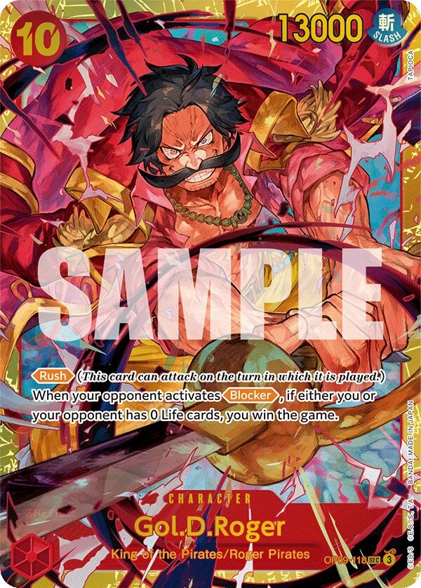 Carte One Piece anglaise Gol.D.Roger OP09-118 SEC