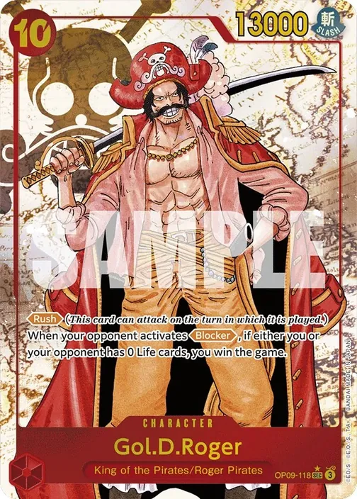 Carte One Piece anglaise OP09-118 Gol.D.Roger (version 2)