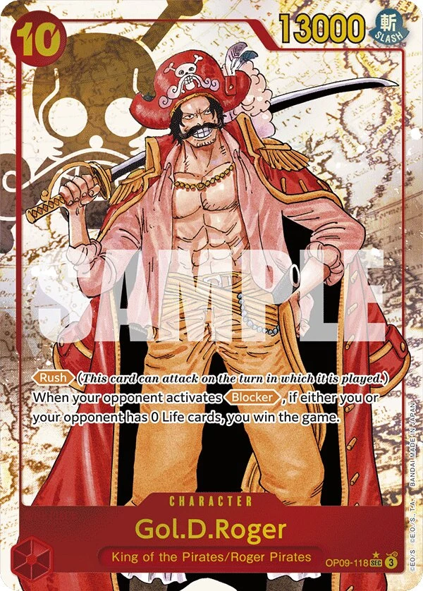 Carte One Piece anglaise Gol.D.Roger OP09-118 SEC