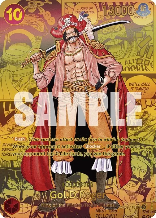 Carte One Piece anglaise OP09-118 Gol.D.Roger (version 3)