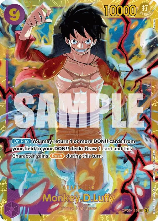 Carte One Piece anglaise OP09-119 Monkey.D.Luffy