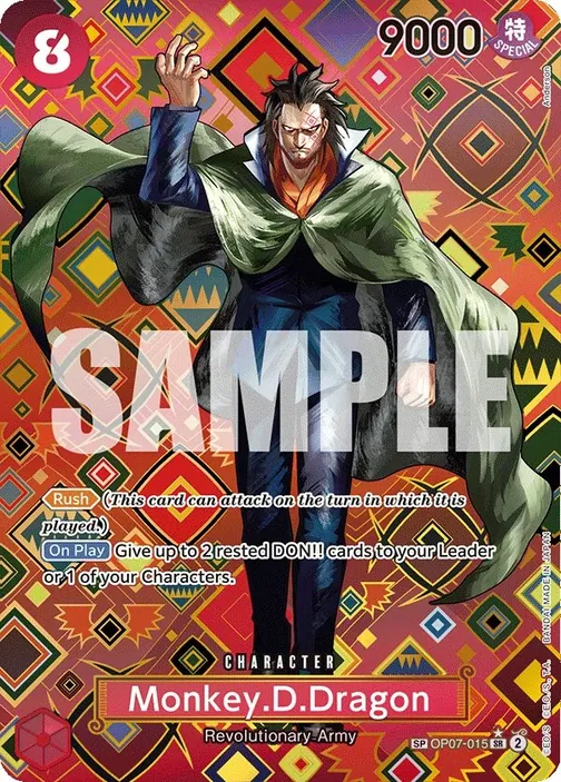 Carte One Piece anglaise OP07-015 Monkey.D.Dragon (version 3)