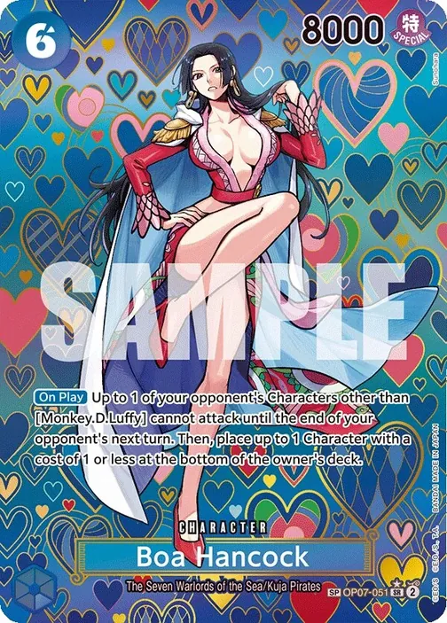 Carte One Piece anglaise OP07-051 Boa Hancock (version 4)