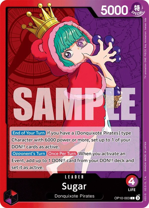 Carte One Piece anglaise Sugar OP10-003 L