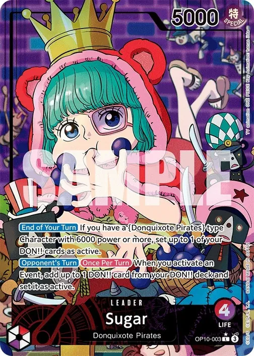 Carte One Piece anglaise OP10-003 Sugar (version 2)