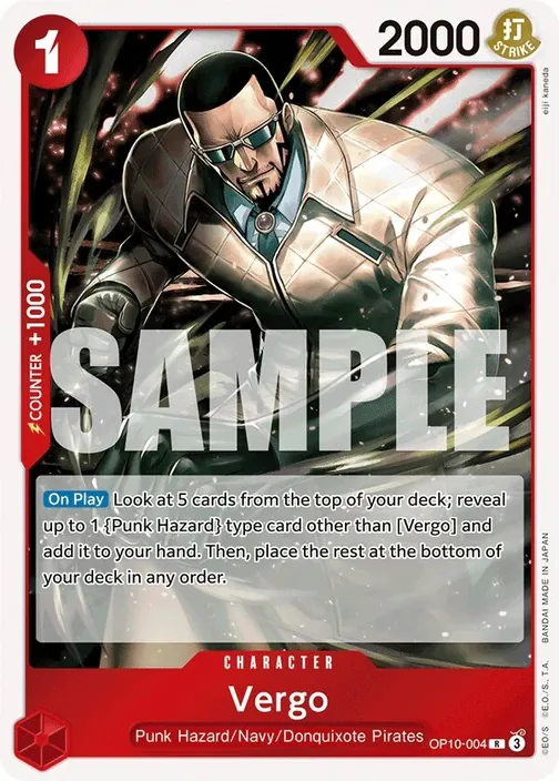 Carte One Piece anglaise OP10-004 Vergo