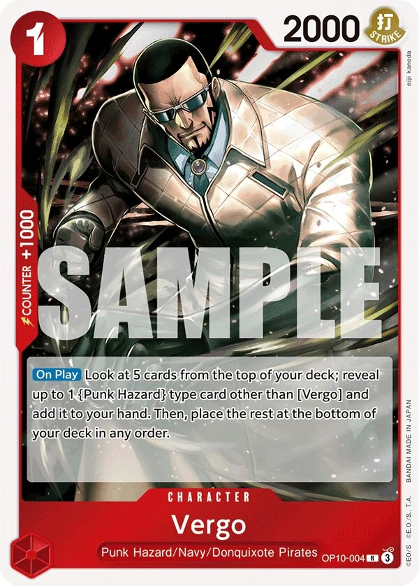 Carte One Piece anglaise Vergo OP10-004 R