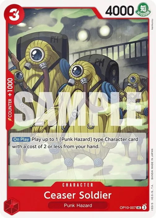 Carte One Piece anglaise OP10-007 Ceaser Soldier