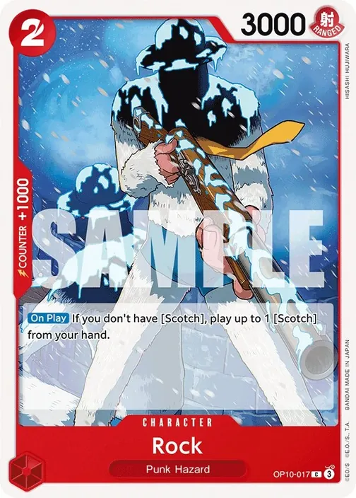 Carte One Piece anglaise OP10-017 Rock
