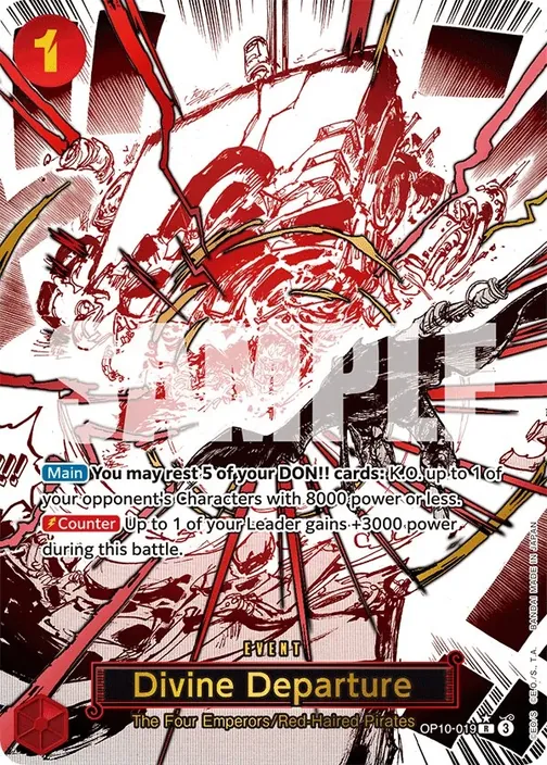 Carte One Piece anglaise OP10-019 Divine Departure (version 2)