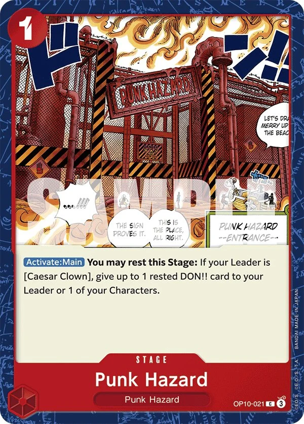 Carte One Piece anglaise Punk Hazard OP10-021 C