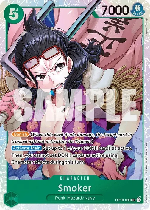 Carte One Piece anglaise OP10-030 Smoker