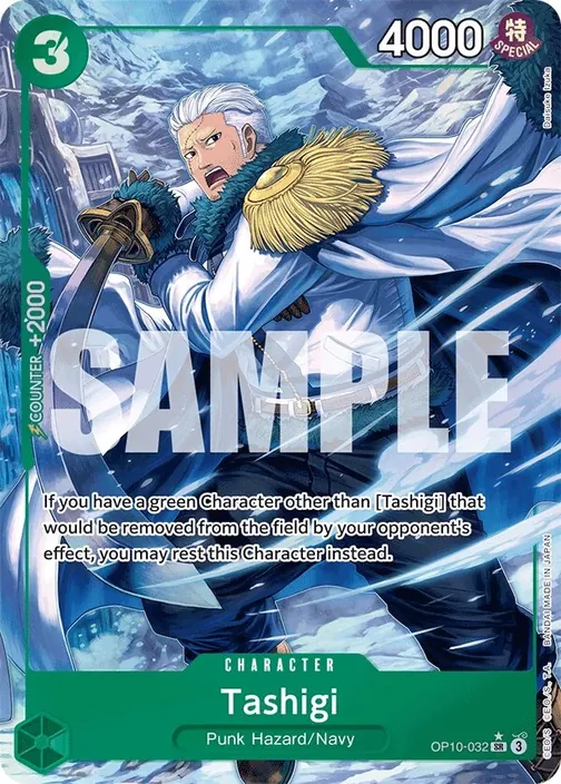 Carte One Piece anglaise OP10-032 Tashigi (version 2)