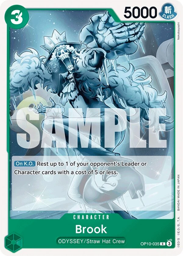 Carte One Piece anglaise Brook OP10-035 C