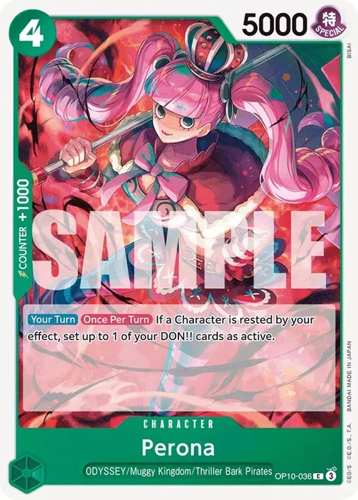 Carte One Piece anglaise OP10-036 Perona