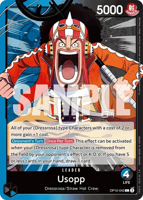 Carte One Piece anglaise OP10-042 Usopp