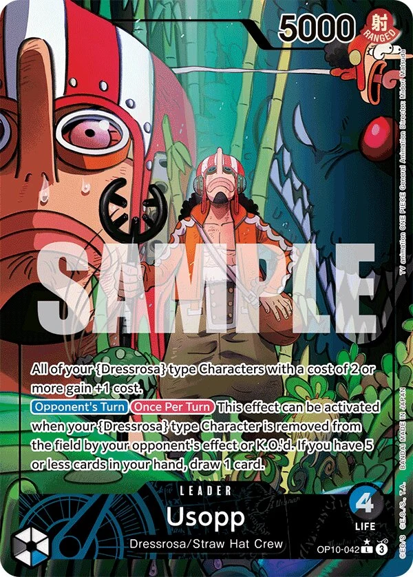 Carte One Piece anglaise Usopp OP10-042 L