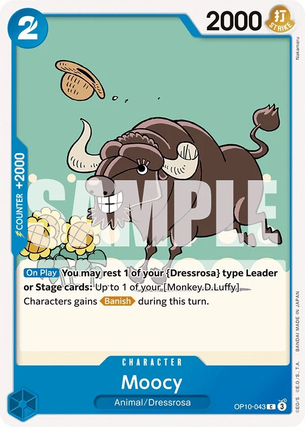 Carte One Piece anglaise Moocy OP10-043 C