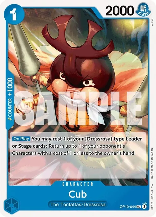 Carte One Piece anglaise OP10-044 Cub