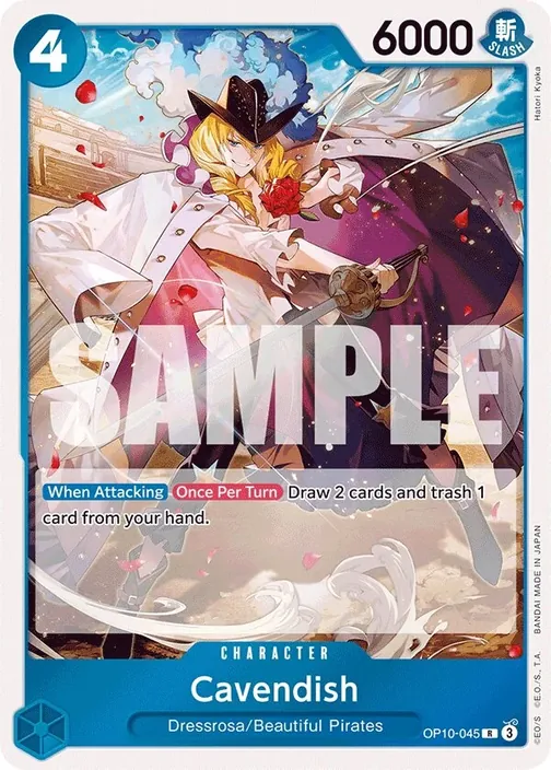 Carte One Piece anglaise OP10-045 Cavendish