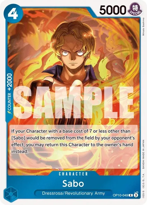 Carte One Piece anglaise OP10-049 Sabo