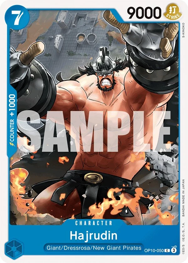 Carte One Piece anglaise Hajrudin OP10-050 C