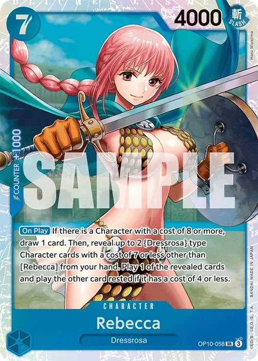 Carte One Piece anglaise OP10-058 Rebecca
