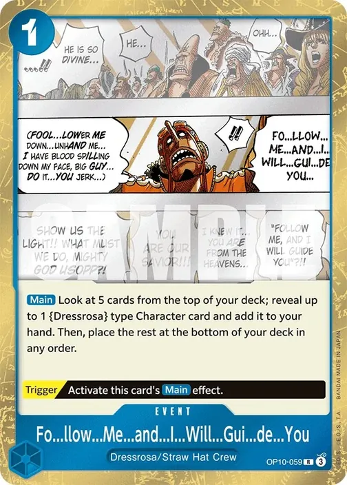 Carte One Piece anglaise OP10-059 Fo...llow...Me...and...I...Will...Gui...de...You