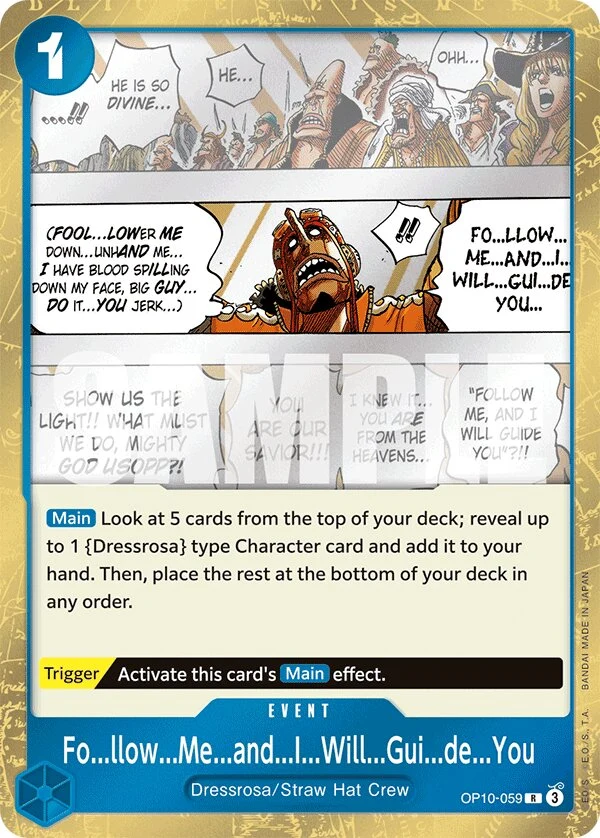Carte One Piece anglaise Fo...llow...Me...and...I...Will...Gui...de...You OP10-059 R