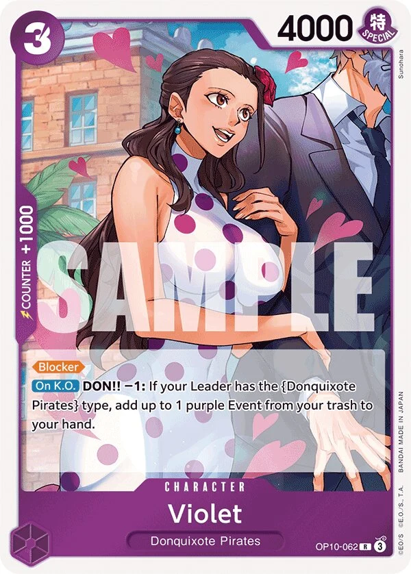 Carte One Piece anglaise Violet OP10-062 R