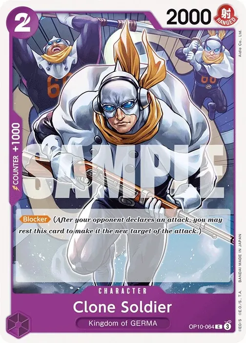 Carte One Piece anglaise OP10-064 Clone Soldier
