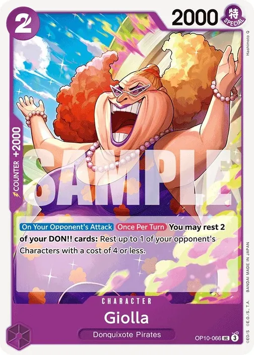 Carte One Piece anglaise OP10-066 Giolla