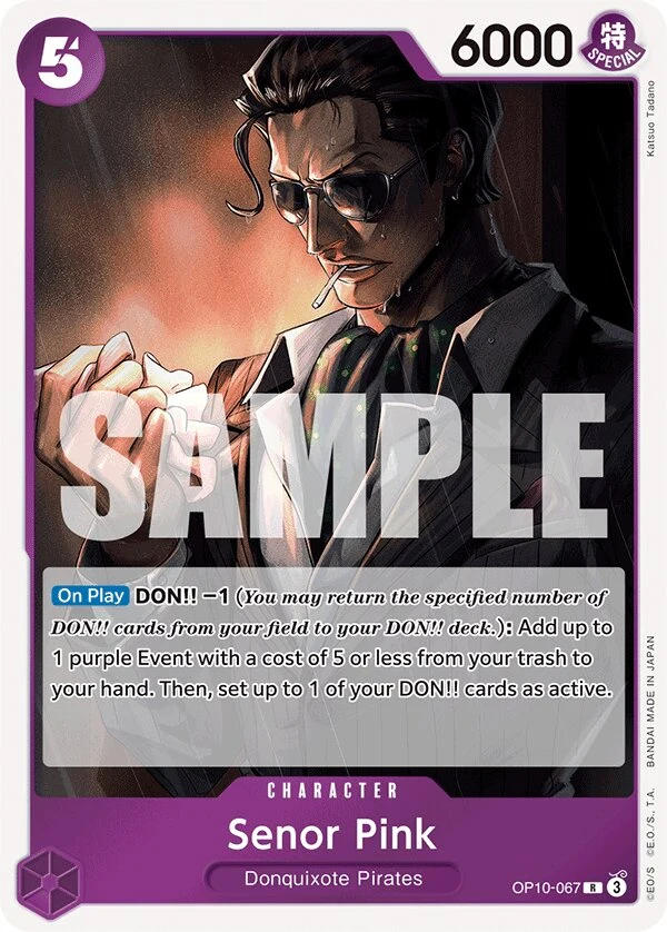Carte One Piece anglaise Senor Pink OP10-067 R