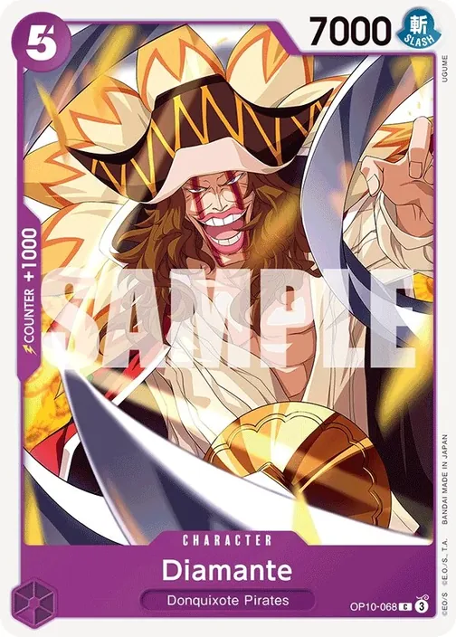 Carte One Piece anglaise OP10-068 Diamante