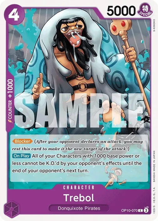 Carte One Piece anglaise OP10-070 Trebol