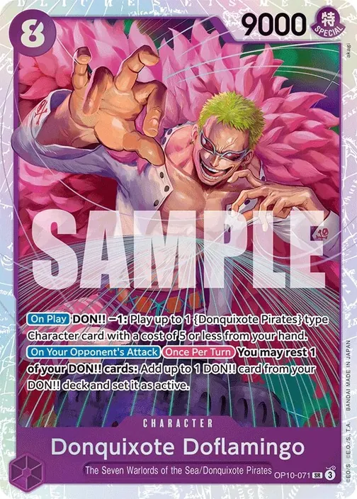Carte One Piece anglaise OP10-071 Donquixote Doflamingo
