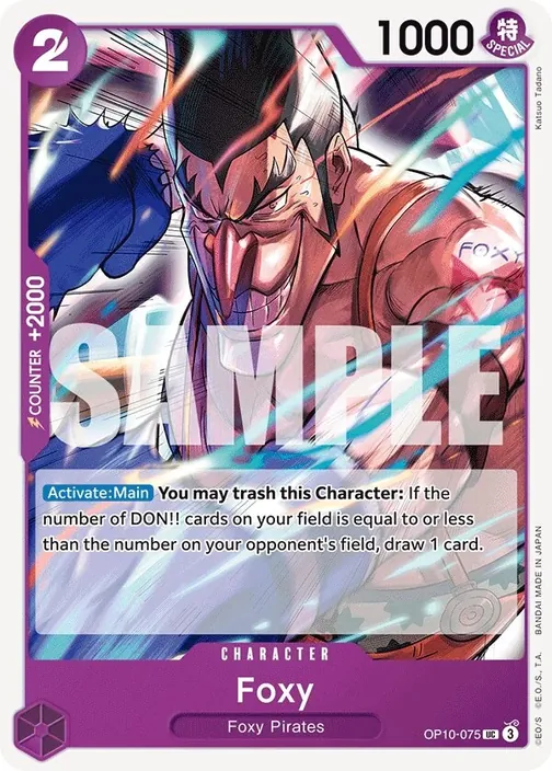 Carte One Piece anglaise OP10-075 Foxy