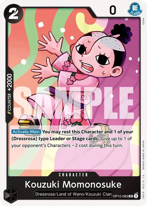 Carte One Piece anglaise OP10-083 Kouzuki Momonosuke