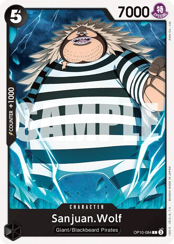 Carte One Piece anglaise Sanjuan.Wolf OP10-084 C