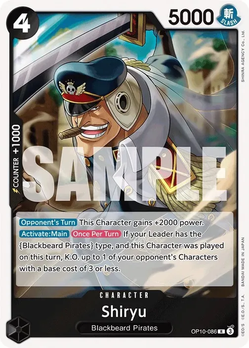 Carte One Piece anglaise OP10-086 Shiryu