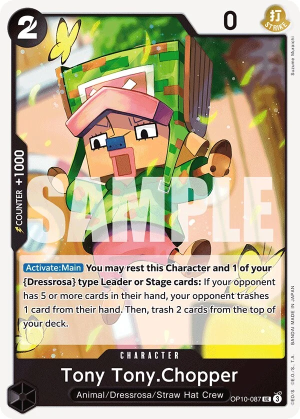 Carte One Piece anglaise Tony Tony.Chopper OP10-087 UC