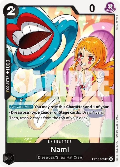 Carte One Piece anglaise OP10-088 Nami