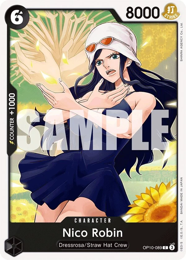 Carte One Piece anglaise Nico Robin OP10-089 C