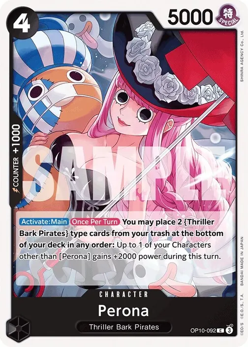 Carte One Piece anglaise OP10-092 Perona