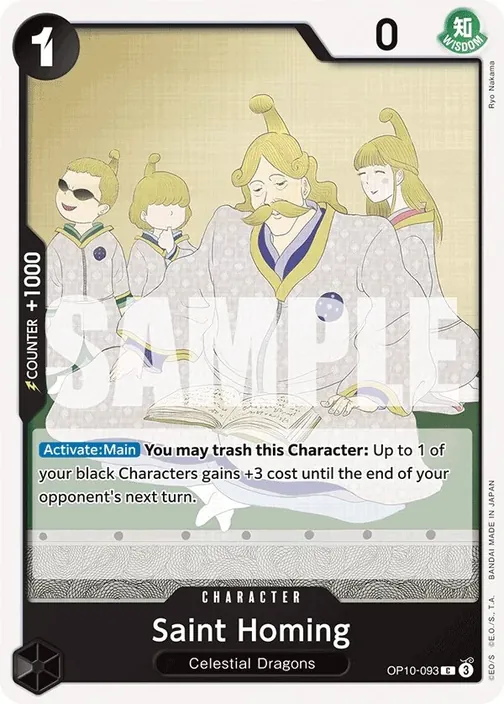Carte One Piece anglaise OP10-093 Saint Homing